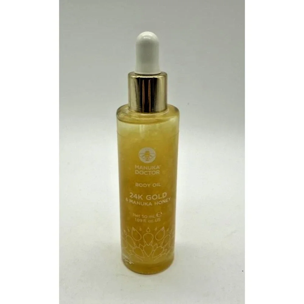 Manuka Doctor Body Oil 24K Gold & Manuka‎ Honey 50mL Skin Moisturizing Serum